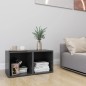 Mobile Porta TV 2 pz Grigio Lucido 37x35x37 cm in Truciolato Mobile Porta TV 2 pz Grigio Lucido 37x35x37 cm in Truciolato