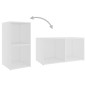 Mobile Porta TV Bianco 72x35x36,5 cm in Legno Multistrato Mobile Porta TV Bianco 72x35x36,5 cm in Legno Multistrato