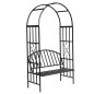 vidaXL Arco da Giardino per Rose con Panchina vidaXL Arco da Giardino per Rose con Panchina