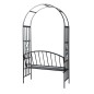 vidaXL Arco da Giardino per Rose con Panchina vidaXL Arco da Giardino per Rose con Panchina