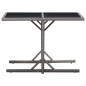 vidaXL Set Mobili da Pranzo per Giardino 3 pz Grigio