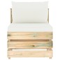Set Divani da Giardino con Cuscini 3 pz Legno Impregnato Verde Set Divani da Giardino con Cuscini 3 pz Legno Impregnato Verde