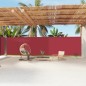 Tenda da Sole Laterale Retrattile Rossa 200x1200 cm Tenda da Sole Laterale Retrattile Rossa 200x1200 cm