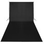 Set Studio Fotografico Fondale Nero 600x300 cm e Luci Set Studio Fotografico Fondale Nero 600x300 cm e Luci