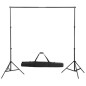Set Studio Fotografico Fondale Nero 600x300 cm e Luci Set Studio Fotografico Fondale Nero 600x300 cm e Luci