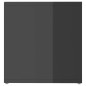 Mobile Porta TV Grigio Lucido 72x35x36,5 cm in Truciolato Mobile Porta TV Grigio Lucido 72x35x36,5 cm in Truciolato