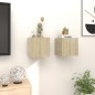 Armadietti a Parete per TV 2 pz Rovere Sonoma 30,5x30x30 cm Armadietti a Parete per TV 2 pz Rovere Sonoma 30,5x30x30 cm