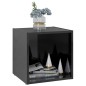 Mobile Porta TV 4 pz Nero Lucido 37x35x37 cm in Truciolato Mobile Porta TV 4 pz Nero Lucido 37x35x37 cm in Truciolato