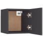 Armadietti a Parete per TV 2 pz Grigi 30,5x30x30 cm