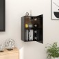 Armadietti a Parete per TV 2 pz Neri 30,5x30x30 cm Armadietti a Parete per TV 2 pz Neri 30,5x30x30 cm