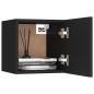 Armadietti a Parete per TV 2 pz Neri 30,5x30x30 cm Armadietti a Parete per TV 2 pz Neri 30,5x30x30 cm