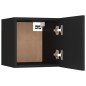 Armadietti a Parete per TV 2 pz Neri 30,5x30x30 cm Armadietti a Parete per TV 2 pz Neri 30,5x30x30 cm