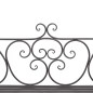 Panchina da Giardino 132 cm in Acciaio Stile Anticato Marrone Panchina da Giardino 132 cm in Acciaio Stile Anticato Marrone