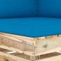 Divano da Giardino 2 Posti con Cuscini Legno Impregnato Verde Divano da Giardino 2 Posti con Cuscini Legno Impregnato Verde