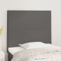 Testiere 2 pz Grigie 100x5x78/88 cm in Similpelle Testiere 2 pz Grigie 100x5x78/88 cm in Similpelle