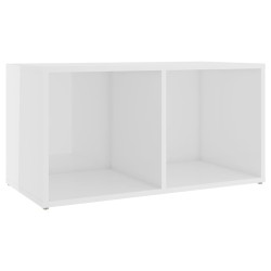 Mobile Porta TV Bianco Lucido 72x35x36,5 cm in Truciolato