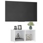 Mobile Porta TV Bianco Lucido 72x35x36,5 cm in Truciolato Mobile Porta TV Bianco Lucido 72x35x36,5 cm in Truciolato
