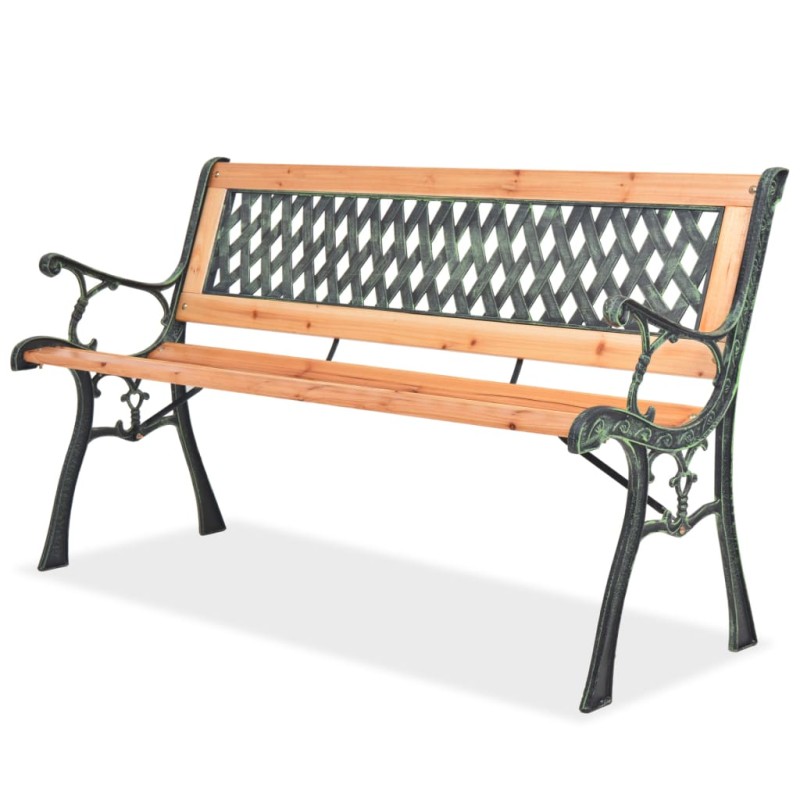 vidaXL Panchina da Giardino 122 cm in Legno vidaXL Panchina da Giardino 122 cm in Legno