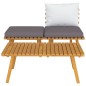 Set Divani da Giardino 3 pz con Cuscini in Massello di Acacia Set Divani da Giardino 3 pz con Cuscini in Massello di Acacia
