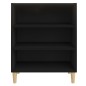 Credenza Nera 57x35x70 cm in Truciolato Credenza Nera 57x35x70 cm in Truciolato