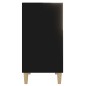 Credenza Nera 57x35x70 cm in Truciolato Credenza Nera 57x35x70 cm in Truciolato