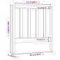 Testiera per Letto 81x4x100 cm in Legno Massello di Pino Testiera per Letto 81x4x100 cm in Legno Massello di Pino