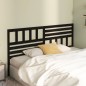 Testiera per Letto Nera 206x4x100 cm in Legno Massello di Pino Testiera per Letto Nera 206x4x100 cm in Legno Massello di Pino