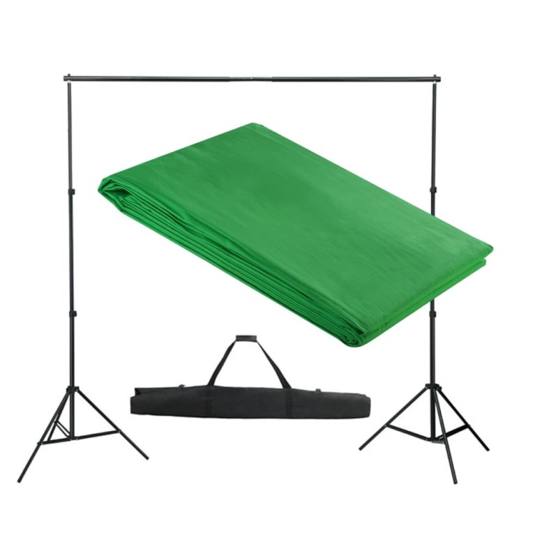 Sistema Portafondali con Fondale Verde 300 x 300 cm Sistema Portafondali con Fondale Verde 300 x 300 cm