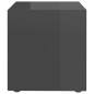 Mobile Porta TV 4 pz Grigio Lucido 37x35x37 cm in Truciolato Mobile Porta TV 4 pz Grigio Lucido 37x35x37 cm in Truciolato