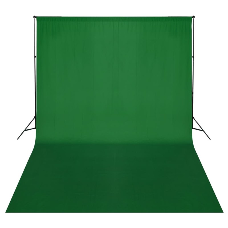 vidaXL Sistema Portafondali con Fondale Verde 500 x 300 cm vidaXL Sistema Portafondali con Fondale Verde 500 x 300 cm