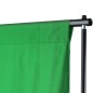 vidaXL Sistema Portafondali con Fondale Verde 500 x 300 cm vidaXL Sistema Portafondali con Fondale Verde 500 x 300 cm
