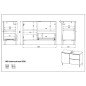 Germania Mobile Sottolavabo GW-Mauresa 34x80x56 cm Bianco Germania Mobile Sottolavabo GW-Mauresa 34x80x56 cm Bianco