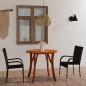 Set Mobili da Pranzo per Giardino 3 pz Marrone Set Mobili da Pranzo per Giardino 3 pz Marrone