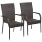 Set Mobili da Pranzo per Giardino 3 pz Marrone Set Mobili da Pranzo per Giardino 3 pz Marrone
