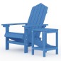 Sedia da Giardino con Tavolo Adirondack in HDPE Blu Sedia da Giardino con Tavolo Adirondack in HDPE Blu