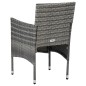 Set Mobili da Pranzo per Giardino 3 pz Grigio Set Mobili da Pranzo per Giardino 3 pz Grigio