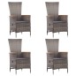 Set Mobili da Pranzo per Giardino 5 pz Grigio Set Mobili da Pranzo per Giardino 5 pz Grigio