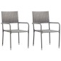 Set Mobili da Pranzo per Giardino 3 pz Grigio Set Mobili da Pranzo per Giardino 3 pz Grigio