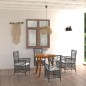 Set Mobili da Pranzo per Giardino 5 pz Marrone Set Mobili da Pranzo per Giardino 5 pz Marrone
