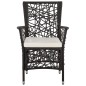 Set Mobili da Pranzo per Giardino 5 pz Marrone Set Mobili da Pranzo per Giardino 5 pz Marrone