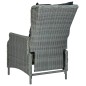 Set Mobili da Pranzo per Giardino 3 pz Grigio Chiaro Set Mobili da Pranzo per Giardino 3 pz Grigio Chiaro