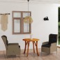 Set Mobili da Pranzo per Giardino 3 pz Marrone Scuro Set Mobili da Pranzo per Giardino 3 pz Marrone Scuro