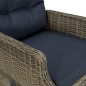 Set Mobili da Pranzo per Giardino 3 pz Marrone Scuro Set Mobili da Pranzo per Giardino 3 pz Marrone Scuro