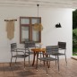 Set Mobili da Pranzo per Giardino 5 pz Grigio Set Mobili da Pranzo per Giardino 5 pz Grigio
