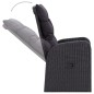 Set Mobili da Pranzo per Giardino 5 pz Nero Set Mobili da Pranzo per Giardino 5 pz Nero