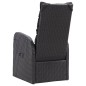 Set Mobili da Pranzo per Giardino 5 pz Nero Set Mobili da Pranzo per Giardino 5 pz Nero