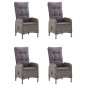 Set Mobili da Pranzo per Giardino 5 pz Grigio Set Mobili da Pranzo per Giardino 5 pz Grigio