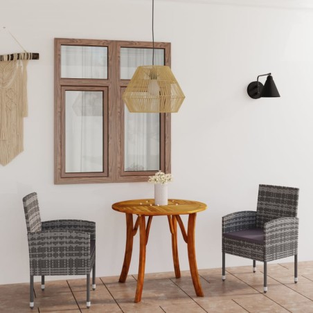 Set Mobili da Pranzo per Giardino 3 pz Antracite