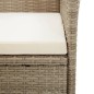 Set Mobili da Pranzo per Giardino 5 pz Beige