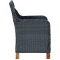 Set Mobili da Pranzo per Giardino 3 pz Grigio Scuro Set Mobili da Pranzo per Giardino 3 pz Grigio Scuro